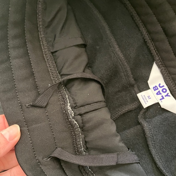 Joy Lab Black Quilted Jogger Puffer Pants - Picture 7 of 10